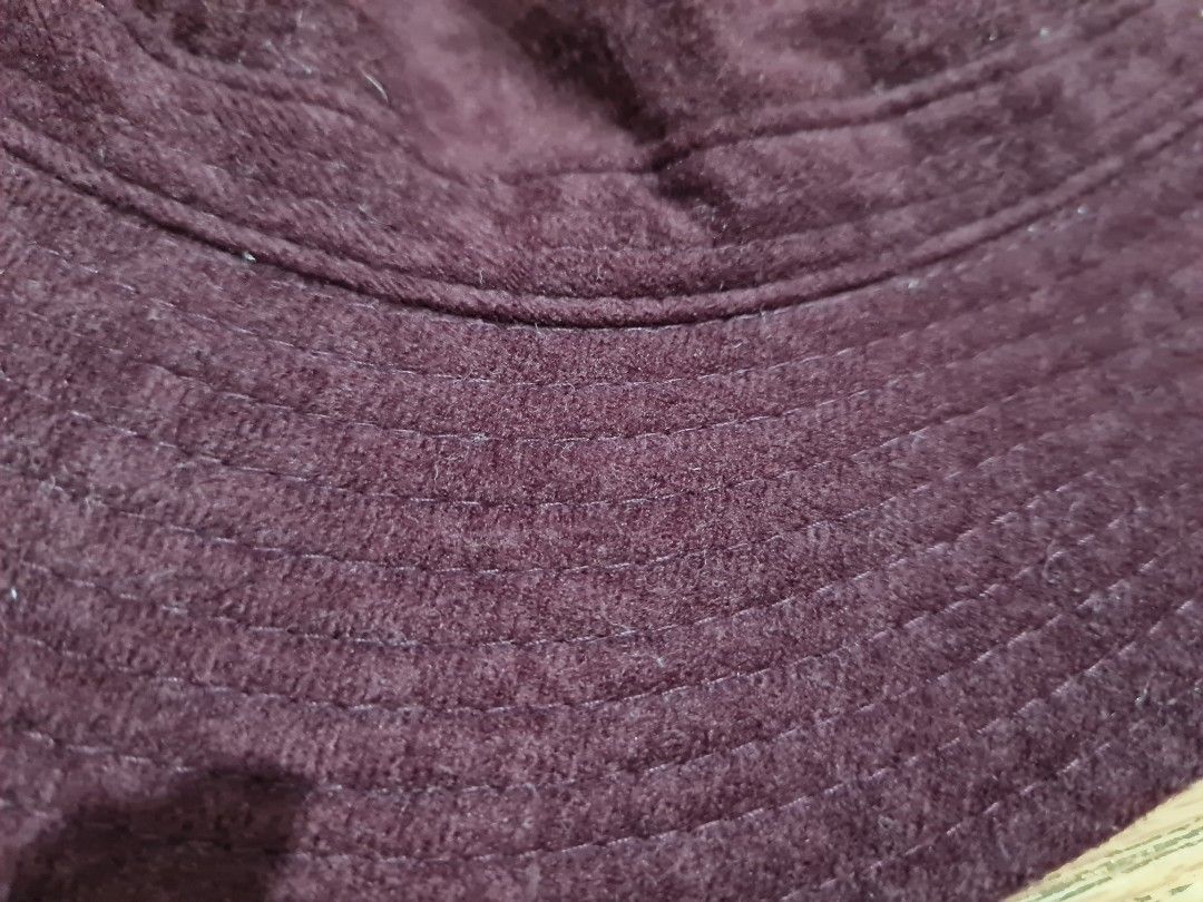 Maroon rounded/round Bucket Hat (Japanese Brand) (Category: Hats & Beanies) located in Manila. Submitted by richu_ (Listing ID 1264438462, Image 3). Description: Bought for approx. 150 in a Japanese sale store. Rsf: need funds.