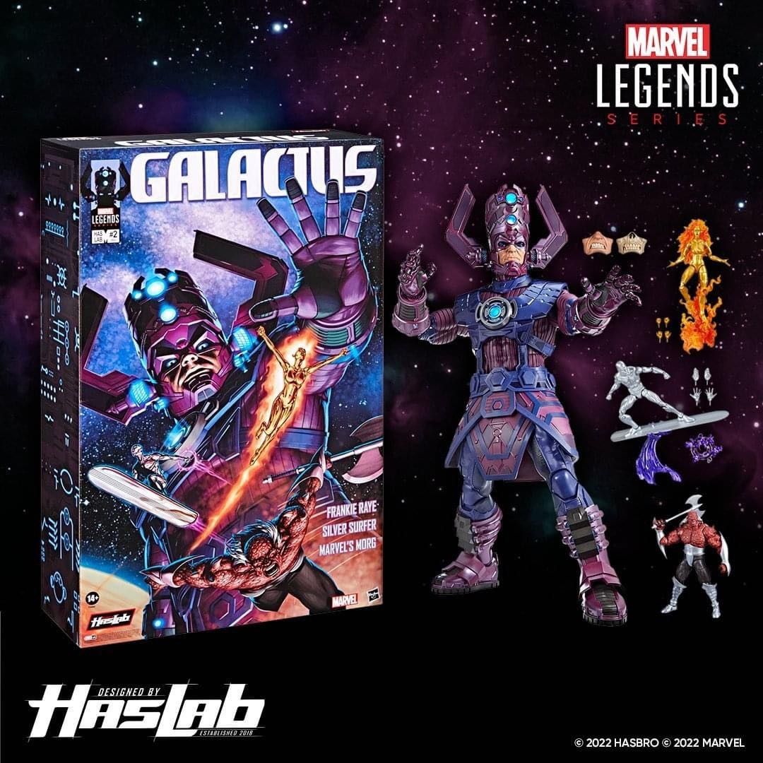 Hasbro HasLab Marvel Legends Galactus Figure Silver Surfer Nova