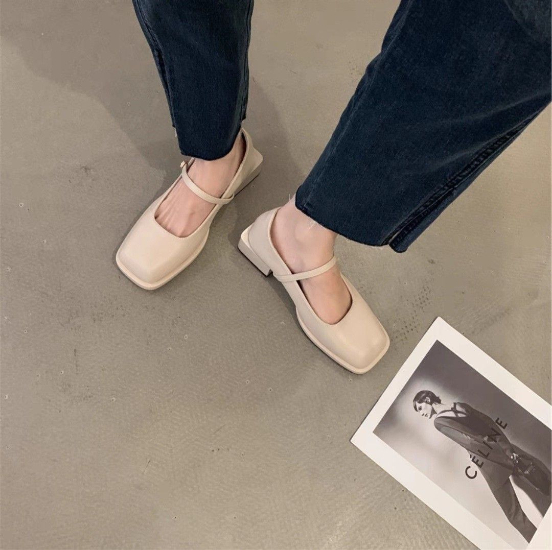 Mary Jane Block Heels Women s Fashion Footwear Heels on Carousell