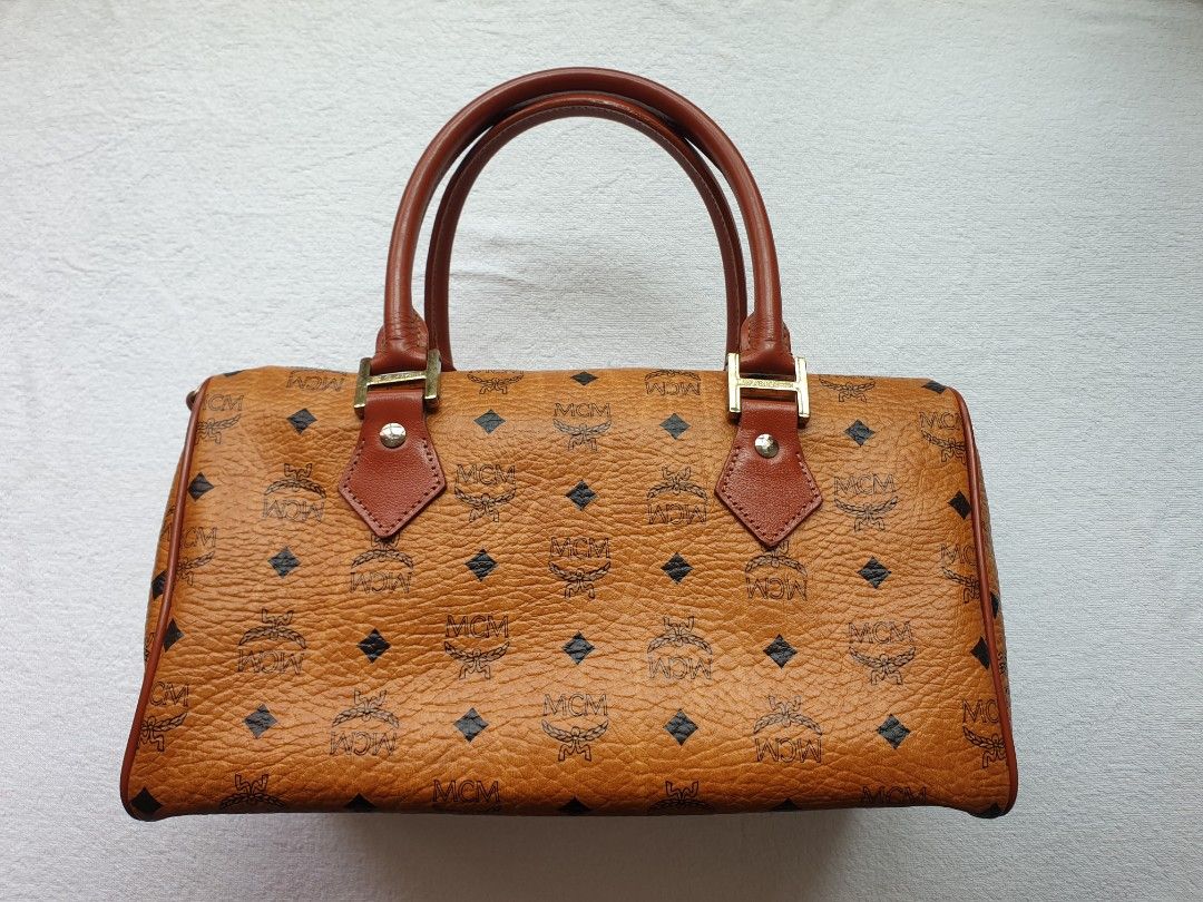 Vintage mcm on sale boston bag