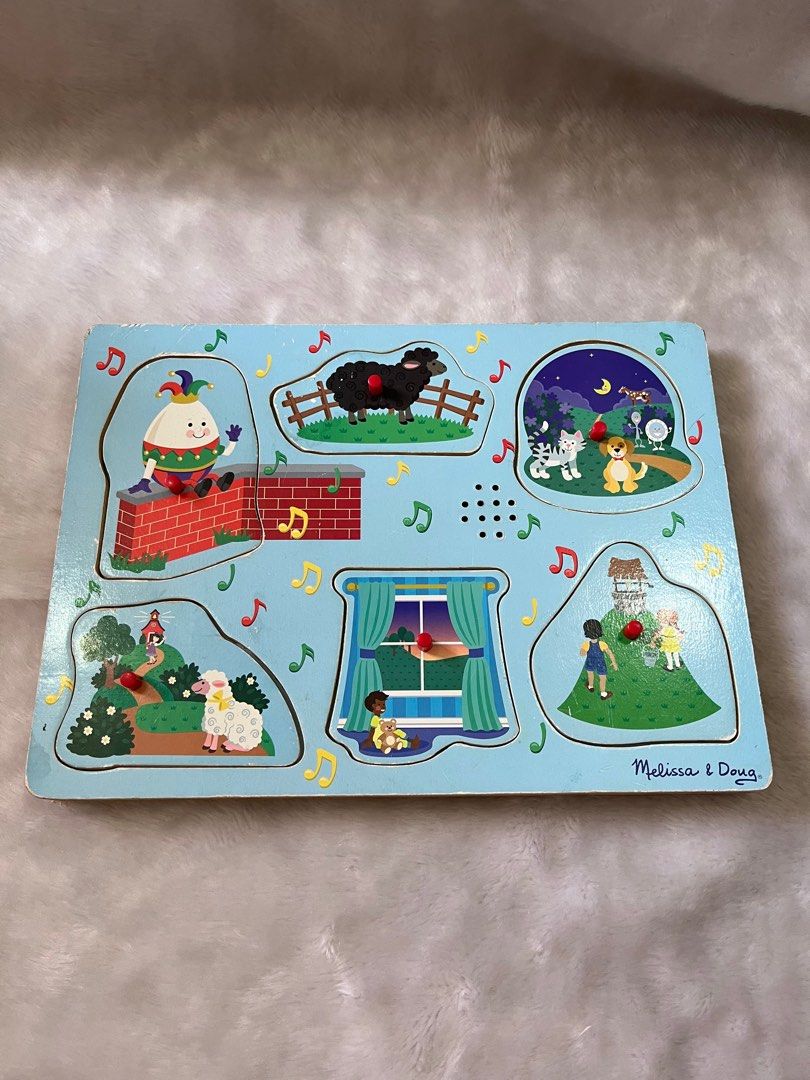 Melissa Doug Sing Along Nursery Rhymes Sound Puzzle Hobbies