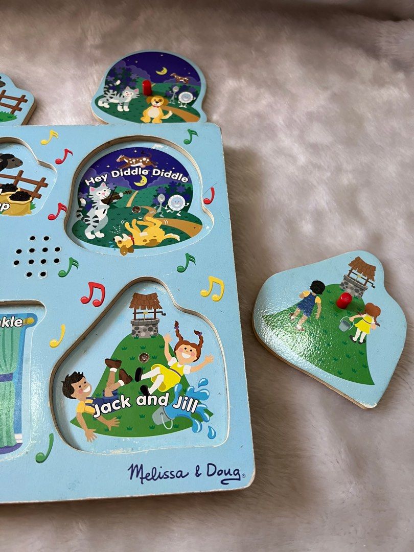Melissa Doug Sing Along Nursery Rhymes Sound Puzzle Hobbies