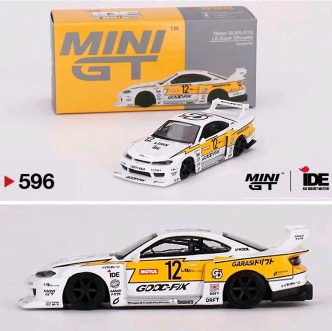 Mini GT Nissan Silvia S15 LB-Super Silhouette Good-fix Indonesia