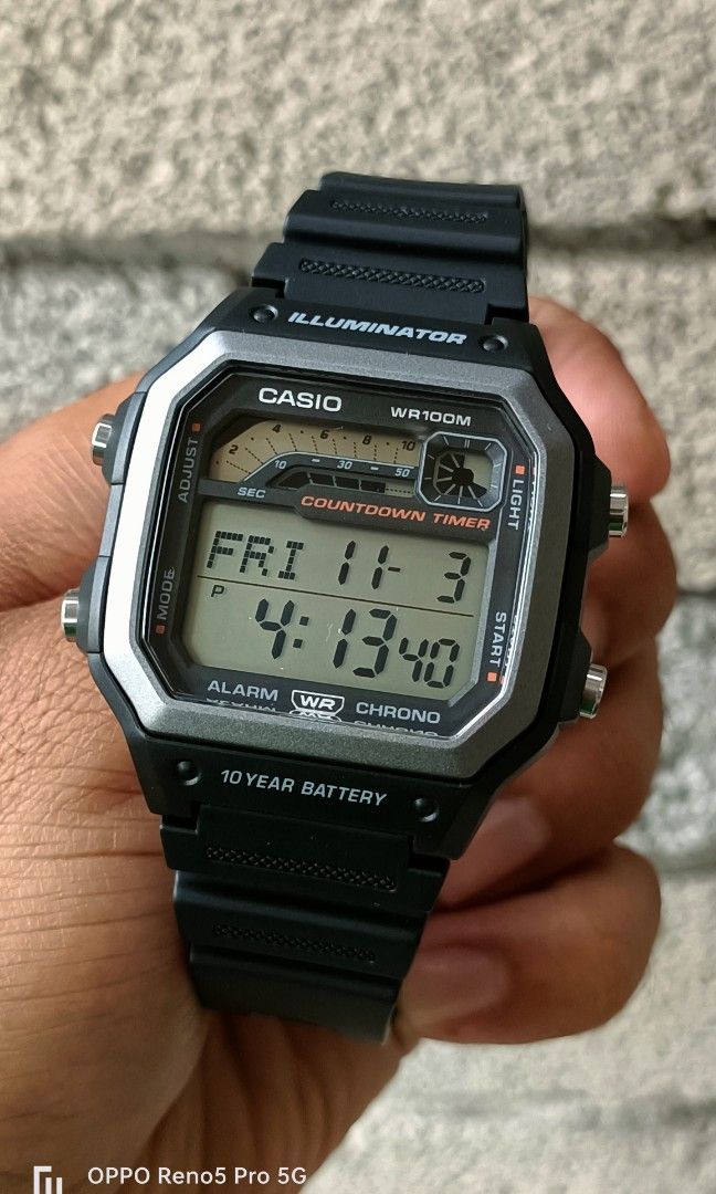 Jam casio illuminator original discount