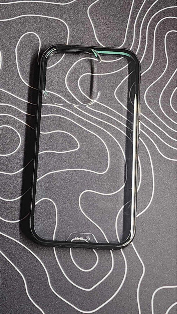 Mous iPhone 14 Pro case in Clarity (Category: Cases & Sleeves) located in Quezon City. Submitted by shelves.cb (Listing ID 1264385811, Image 3). Description: -For iPhone 14 Pro -Works with Qi wireless charging -Black T.P.U. frame -Unused, still has the box.