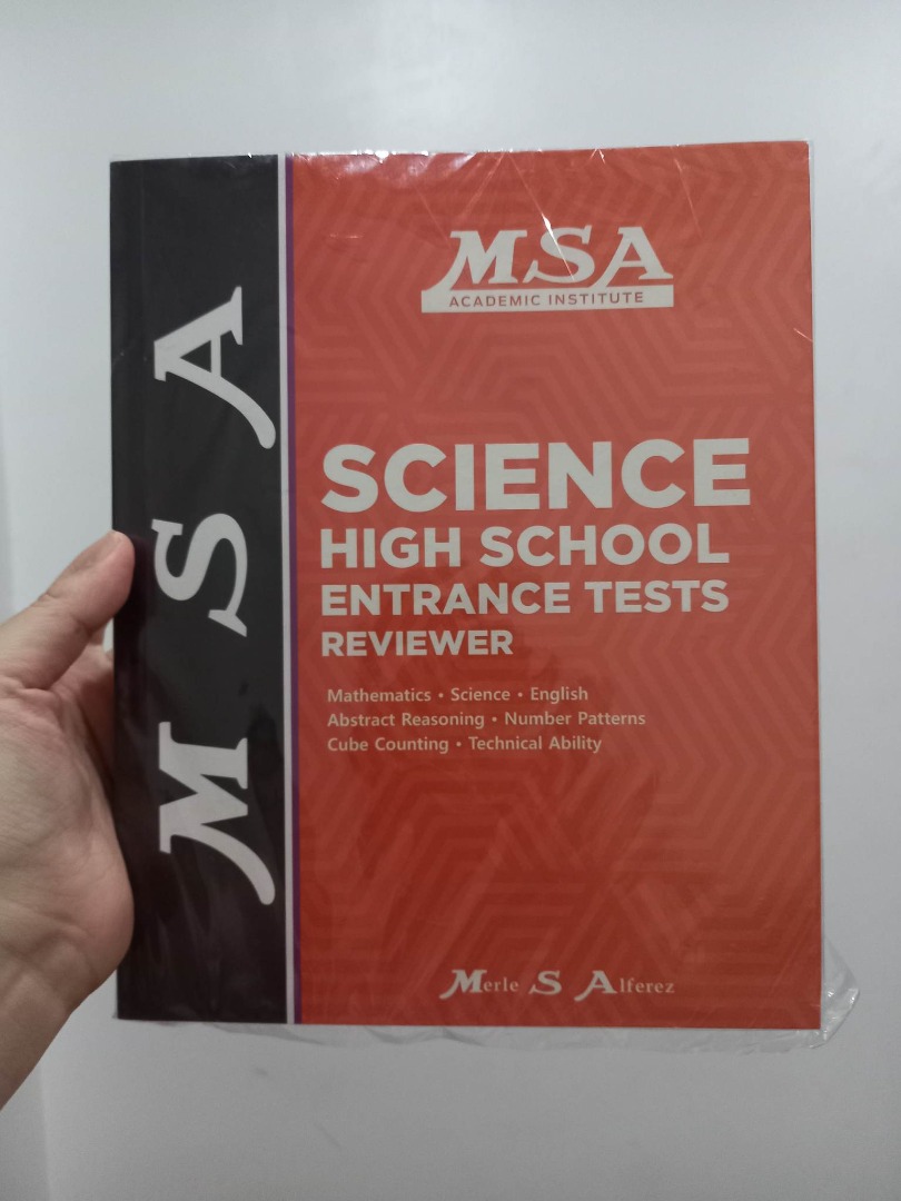 MSA Science High School Entrance Test Reviewer, Hobbies & Toys, Books ...