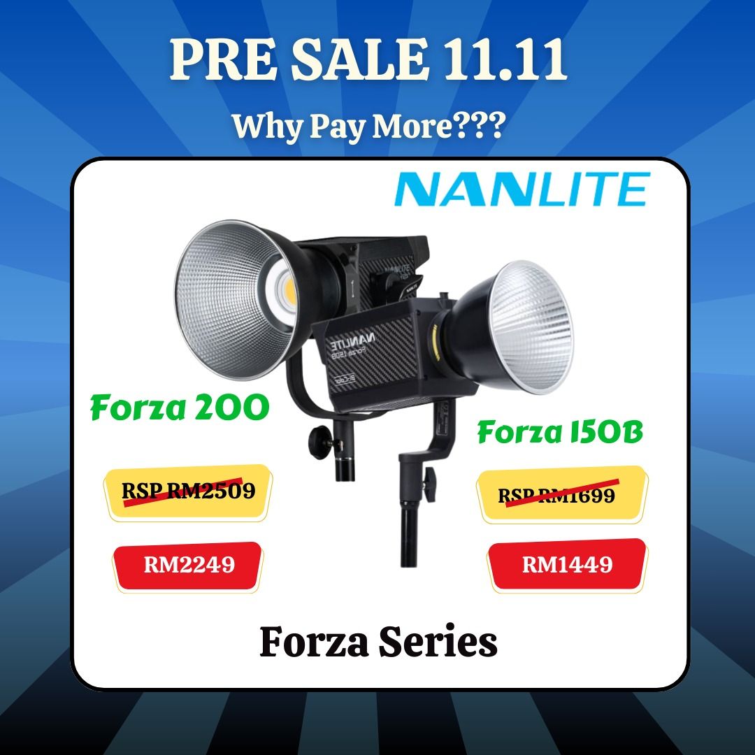 Nanlite Forza 200/150B Continuous Light for Photography Video Studio