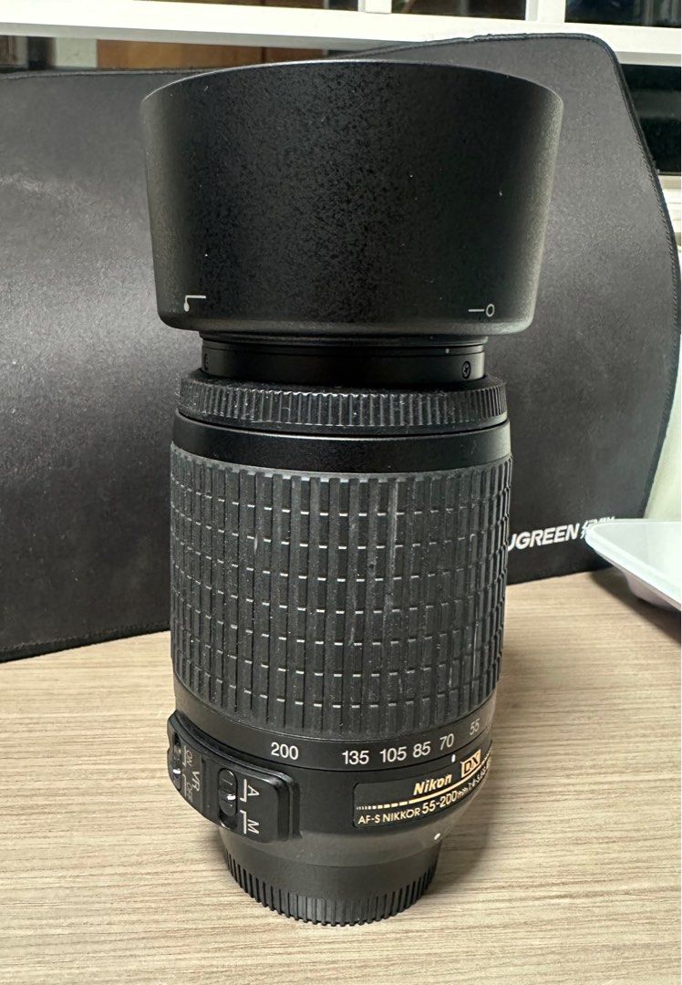 Nikon AF-S DX VR 55-200mm f4-5.6G ED, 攝影器材, 鏡頭及裝備- Carousell