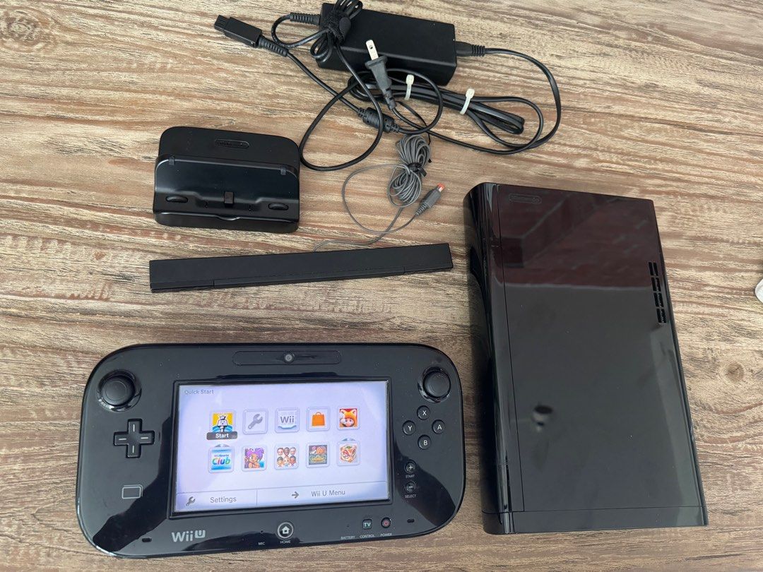 Nintendo Wii U Console Black, Video Gaming, Video Game Consoles