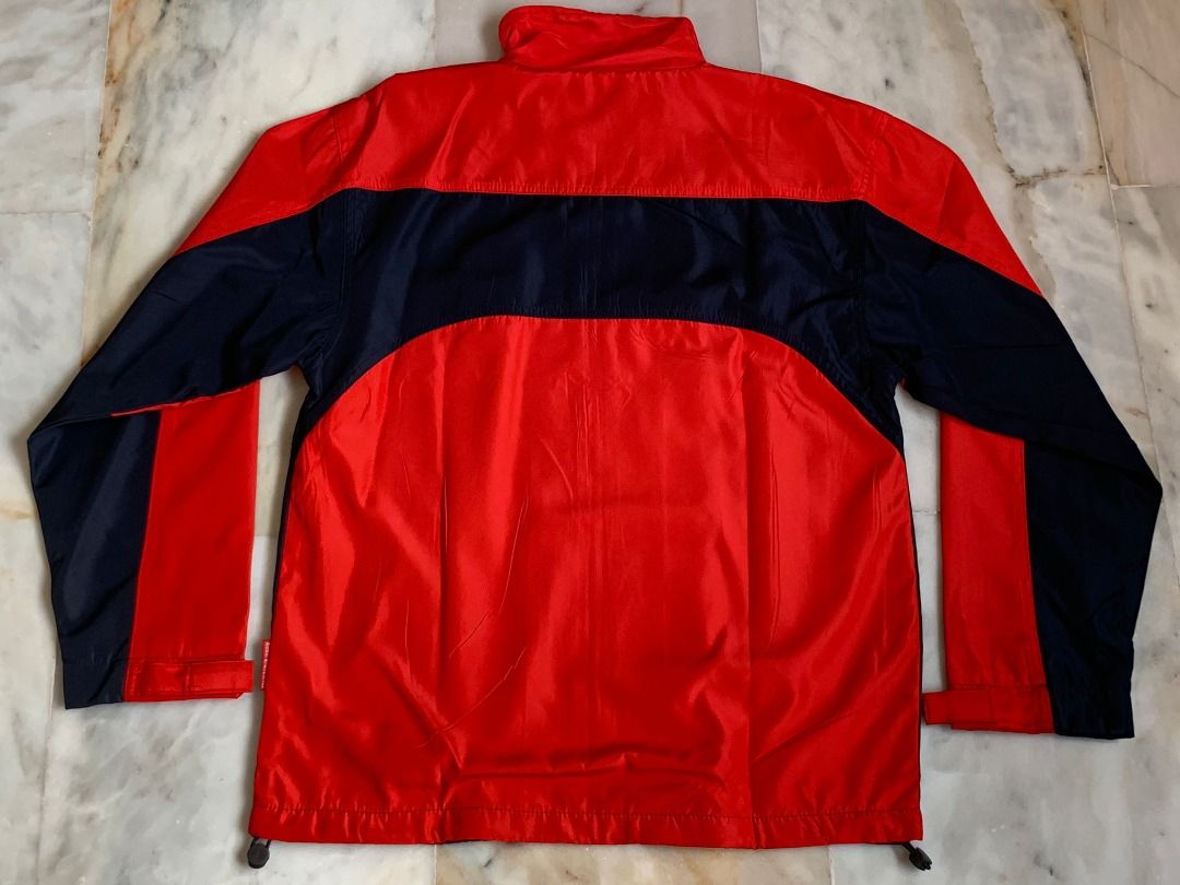 Red on sale jacket windbreaker