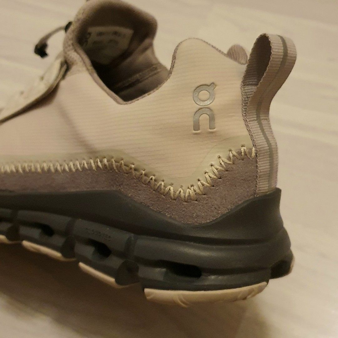 On Cloud Cloudaway (Category: Casual shoes) located in Singapore. Submitted by veganstore (Listing ID 1264378915, Image 3). Description: "A durable all-rounder sustainably engineered to be the everyday travel essential, from the streets to switchbacks." Some swear by On Clouds, but my toes just don't like them! Thus seldom used. Noted that the colour is more grey, like the last photo. Size UK 9.5 / US 10/ EU 44 Size.
