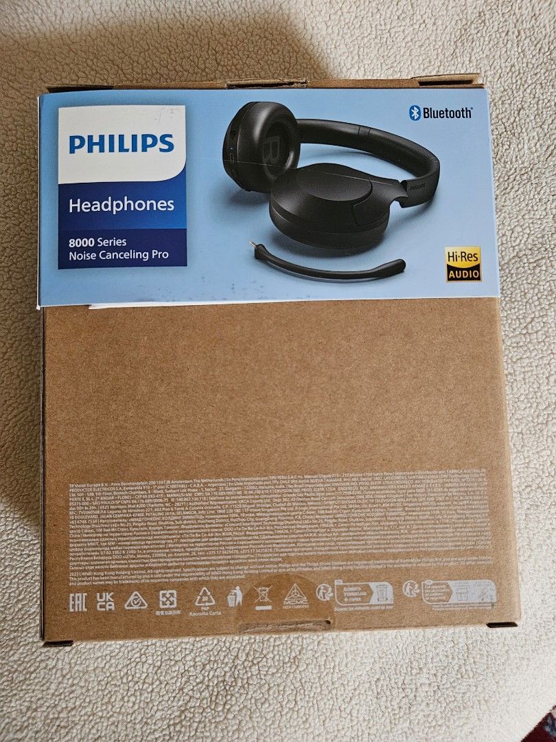 PHILIPS Headphones 8000 Series Noise Canceling Pro TAH8507BK(black