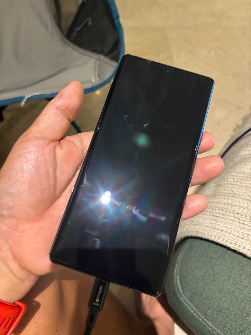 最前線の 6 Pixel Google Pro 中古 256GB Black Stormy スマートフォン