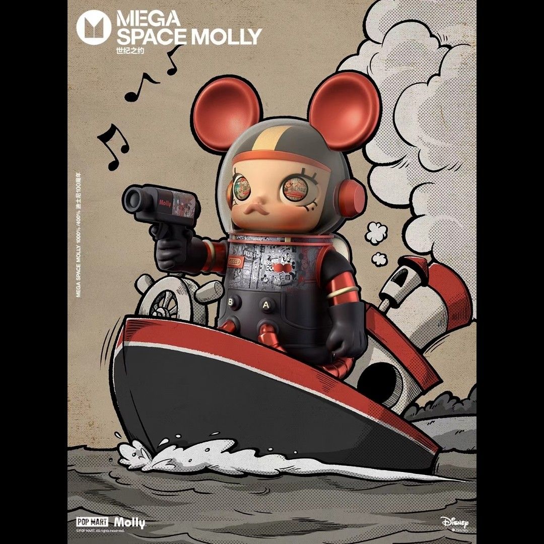 POPmart Mega Space Molly x Mickey Mouse 100th Anniversary edition