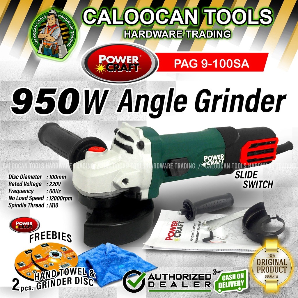 Power craft angle shop grinder