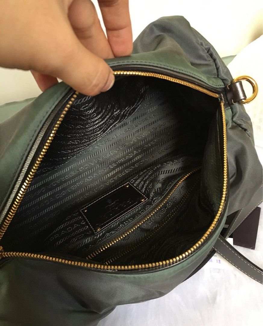 Prada nylon tessuto bag (Category: Luxury Bags & Wallets) located in Cauayan City . Submitted by best_buyph_88 (Listing ID 1264315103, Image 2). Description: Prada auth. Nylon bag.. with cards.. in very good condition, lost long strap so selling low.. bought for 48k.