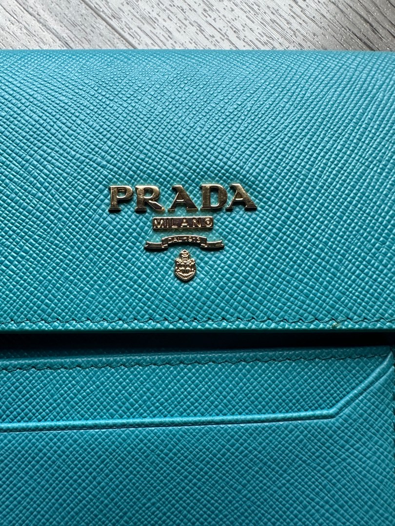 Prada wallet pouch card, Luxury, Bags & Wallets on Carousell