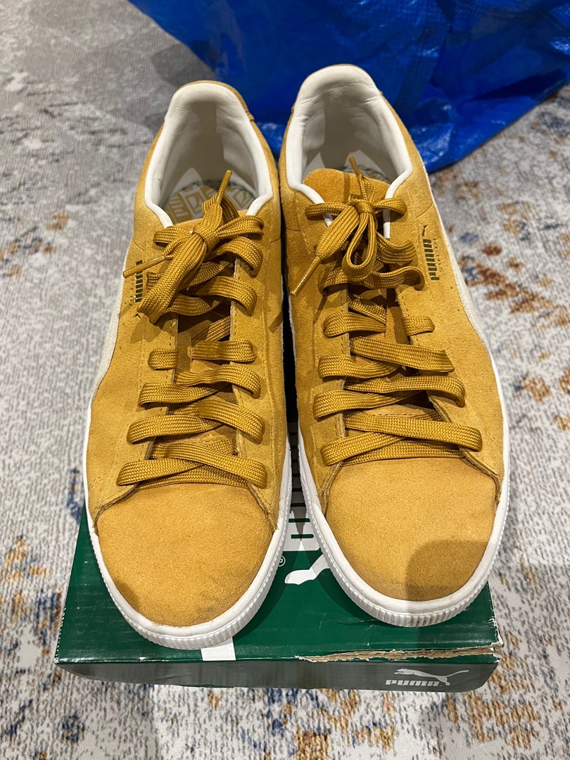 Puma Suede Classic Yellow Shoes Sneakers Men s Fashion Footwear