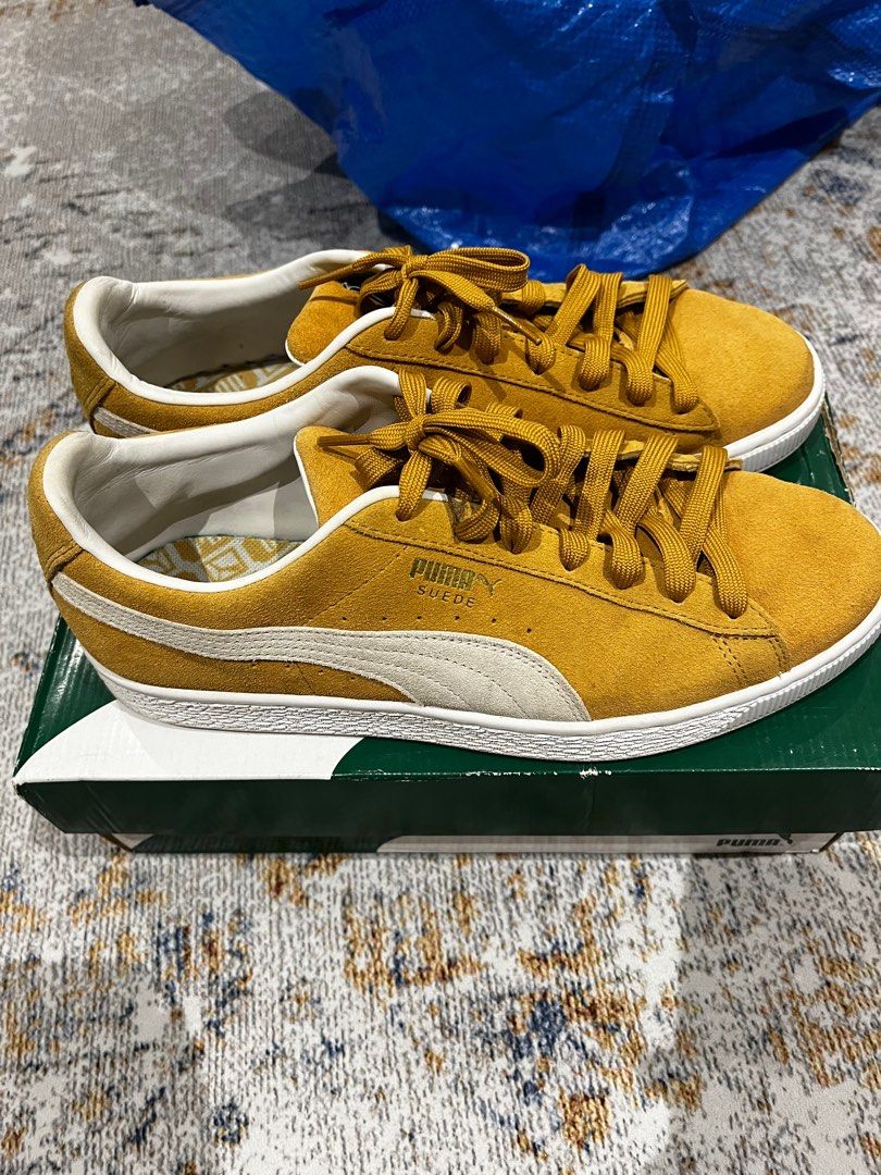 Puma suede mustard yellow deals