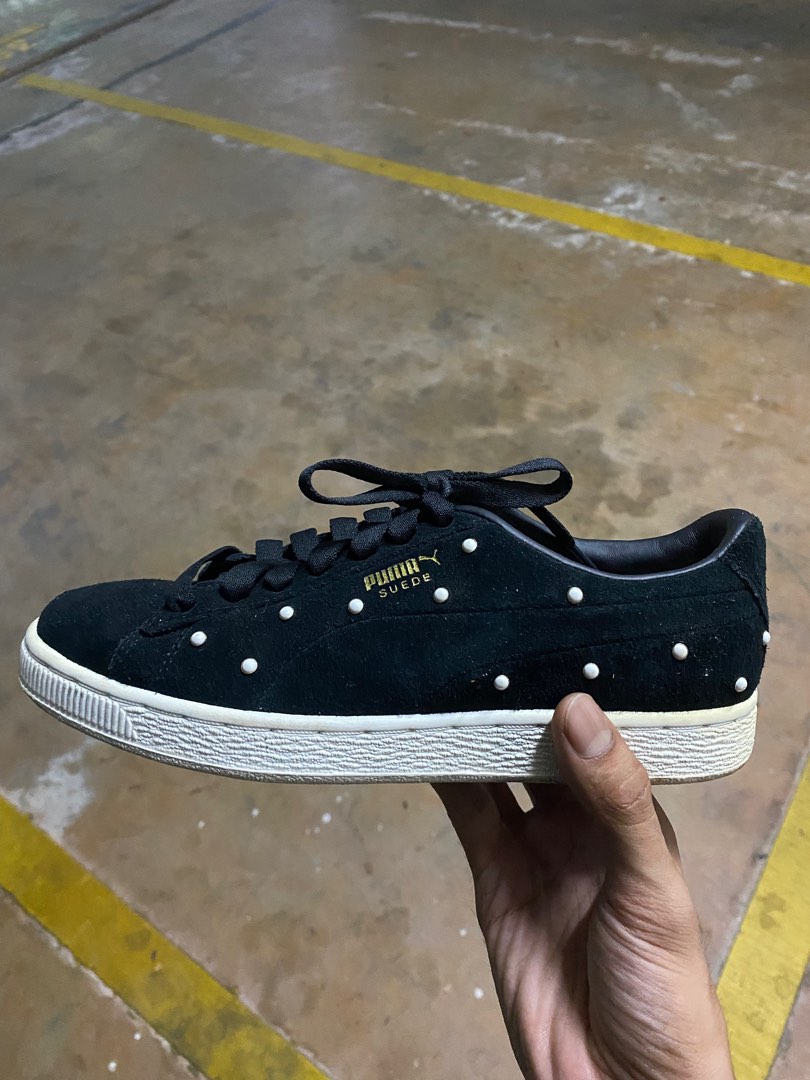 Puma suede black pearl new arrivals