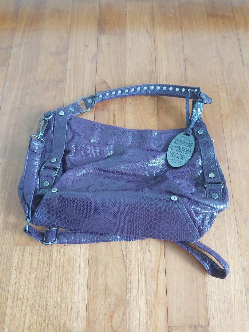 Purple python shoulder cross body bag Women s Fashion Bags