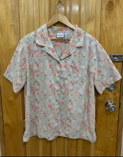 Retro AOP floral cuban polo