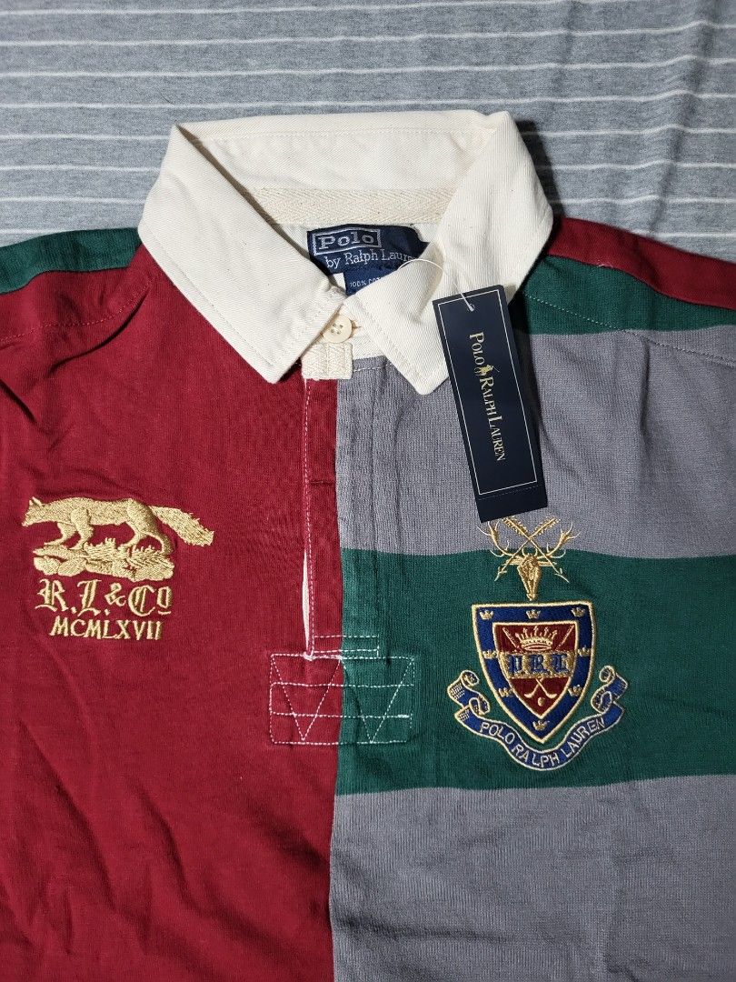 Chaps Ralph Lauren Ski All Overprint Button up Shirts // Polo