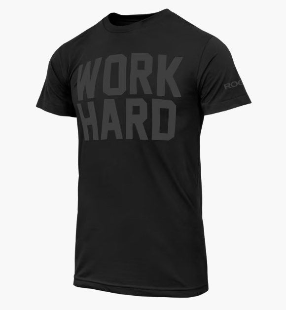 ROGUE Work Hard Active Wear Gym Tee Women s Fashion Activewear on Carousell