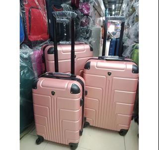 Rose Gold Luggage Large