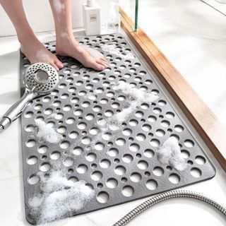 Safety Rubber Toilet Rug Strong Suction Cup Bathroom Non Slip Mat Floorc Tub Shower Carpet