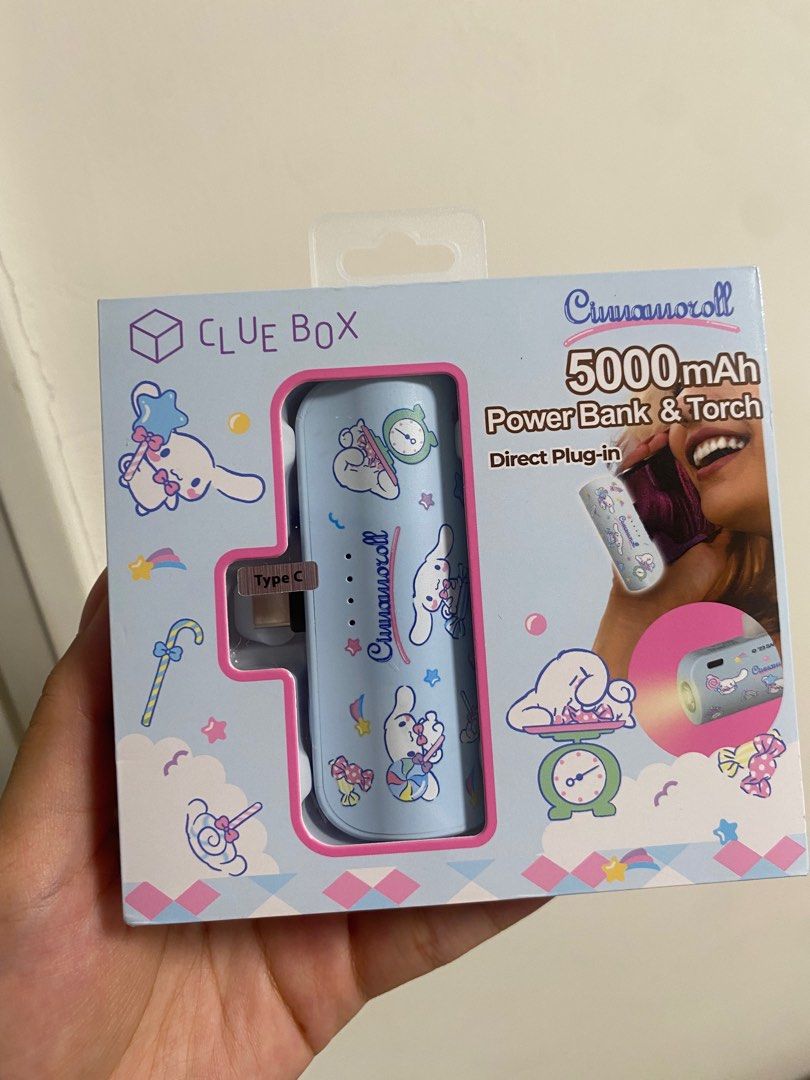 5000mAh Power Bank & Torch - Cinnamoroll - The Clue Box Official