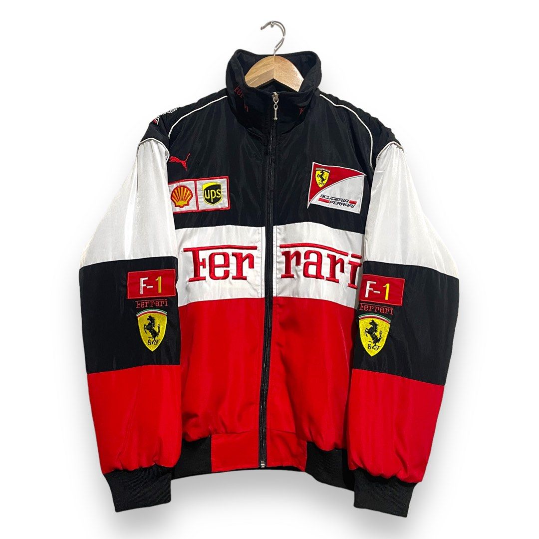 Ferrari logo jacket cheap