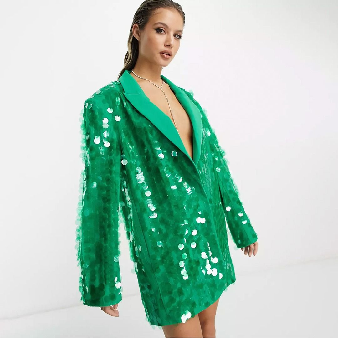 Oversized sequin jacket online