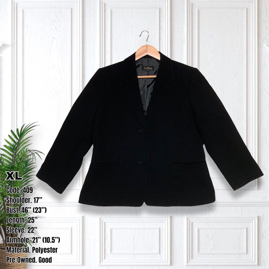 Black blazer store size 22