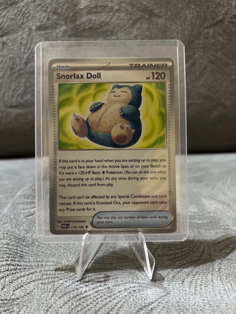 snorlax doll pokemon card Snorlax Doll - 175/182 - Paradox Rift