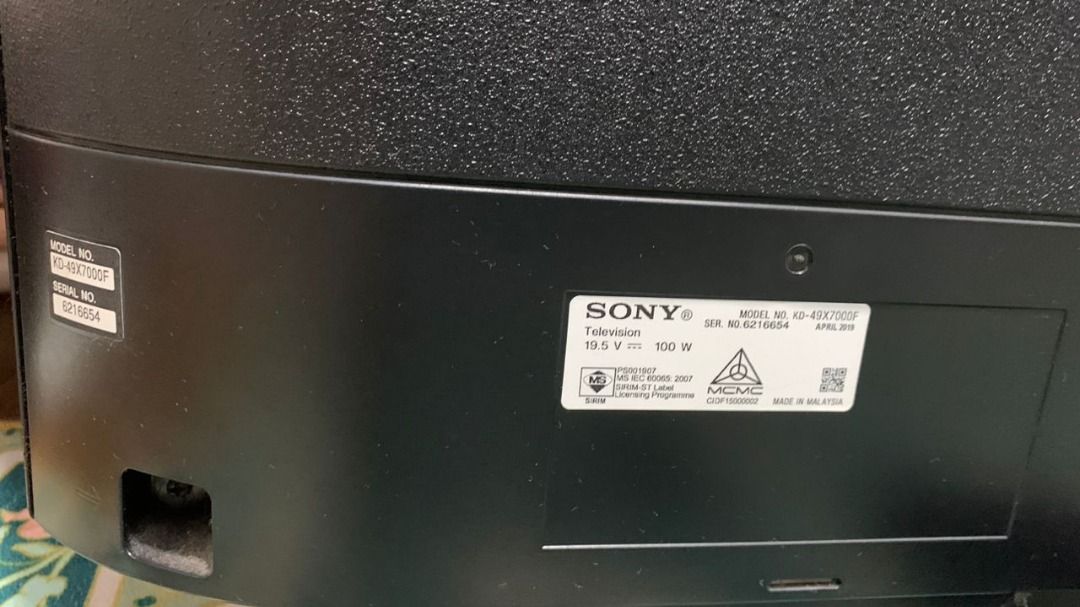 Sony 4K Smart LED TV KD49X7000F 49inch, TV & Home Appliances, TV ...