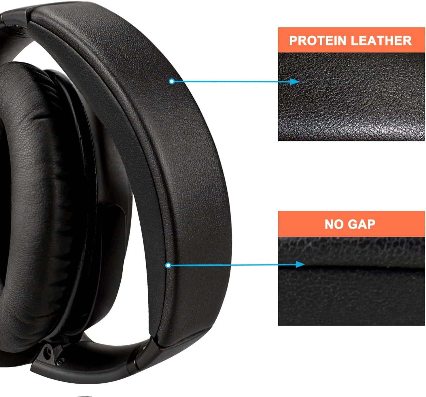 Realray Headband Cushion Pad Kit For Bose QuietComfort 2 (QC2) And QC15 Headphones – Black, Replacement Pad