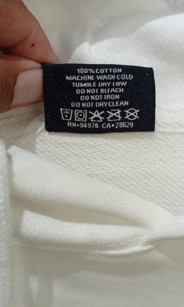 STUSSY WORLD TOUR WHITE HOODIE