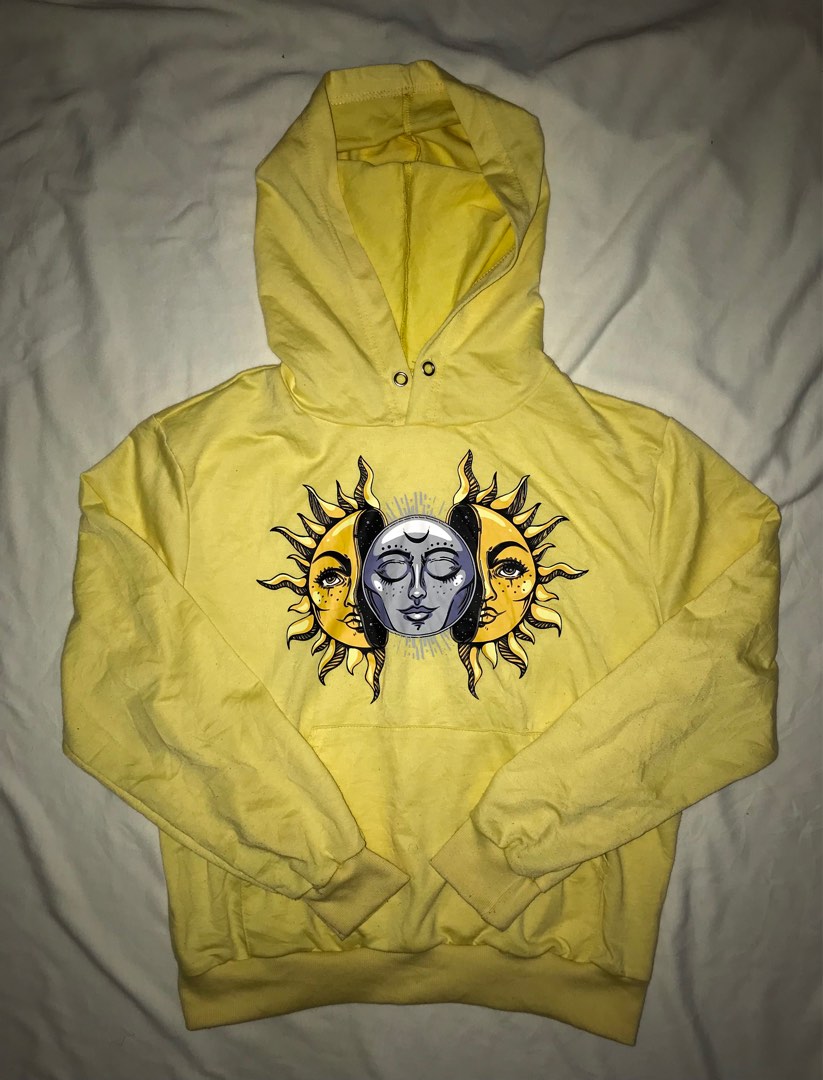 Moon yellow hoodie shop