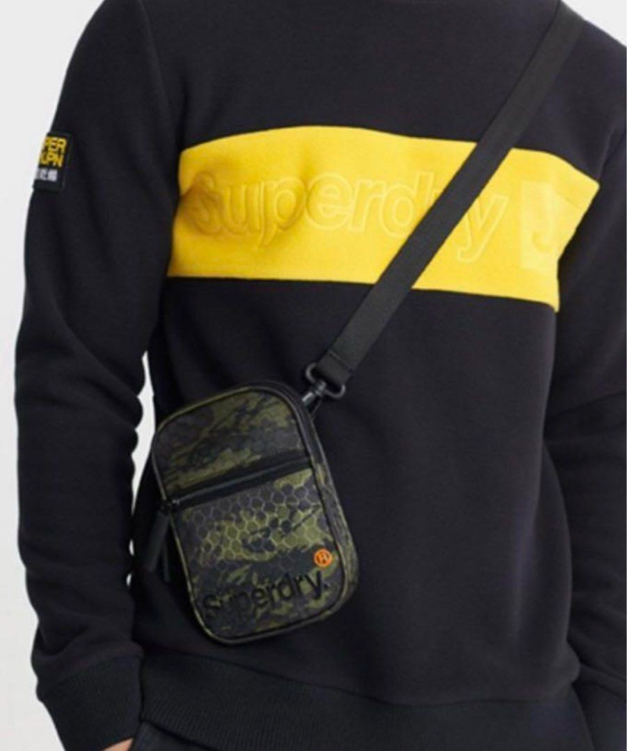 Superdry Camo Print Mini Crossbody Bag Men s Fashion Bags Sling Bags on Carousell