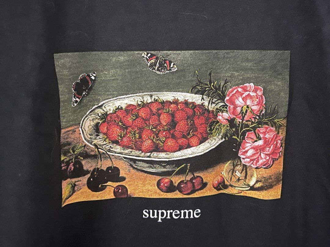 Supreme 2023SS strawberries T-shirt clot CDG Kaws Nike Rolex Vans
