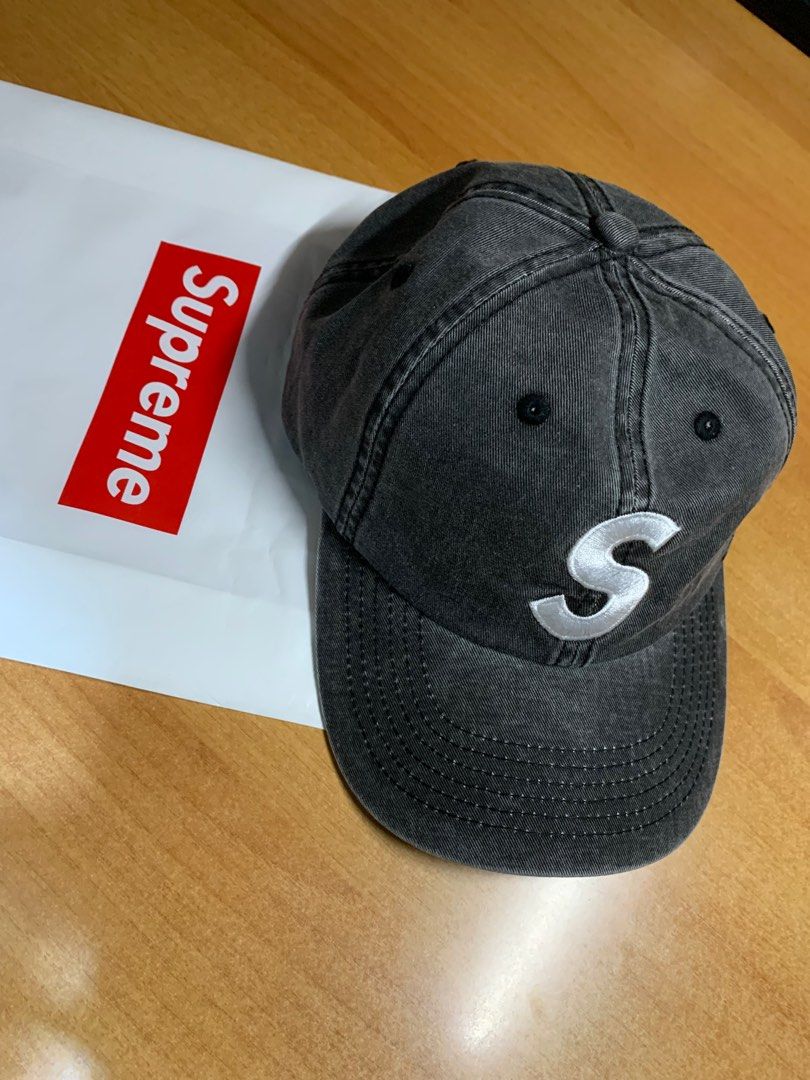 supreme cap pigment print s logo 6-panel, 男裝, 手錶及配件, 棒球帽
