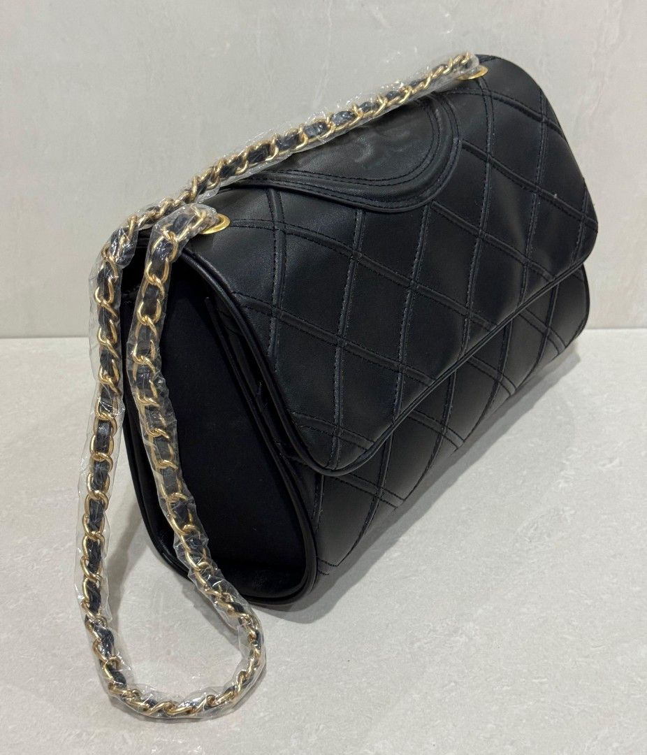 TAS BRANDED WANITA TORY BURCH FLEMING SMALL CONVERTIBLE LEATHER SHOULDER BAG