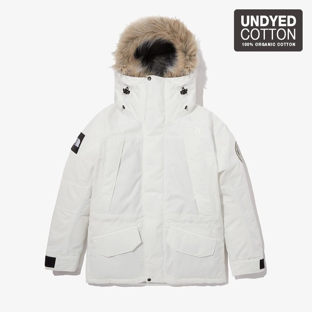 WHITE BLACK TNF unisex THE NORTH FACE Men s ANTARCTIC PARKA Goose down GTX 2L Gore Tex Winter Parka coat Puffer hoodie with fur GORE TEX Men s Arctic