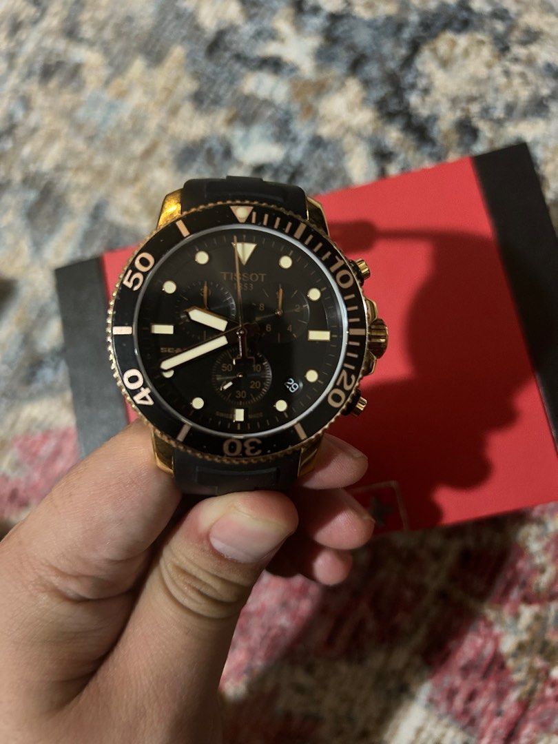 Tissot seastar 1000 new arrivals chronograph rose gold