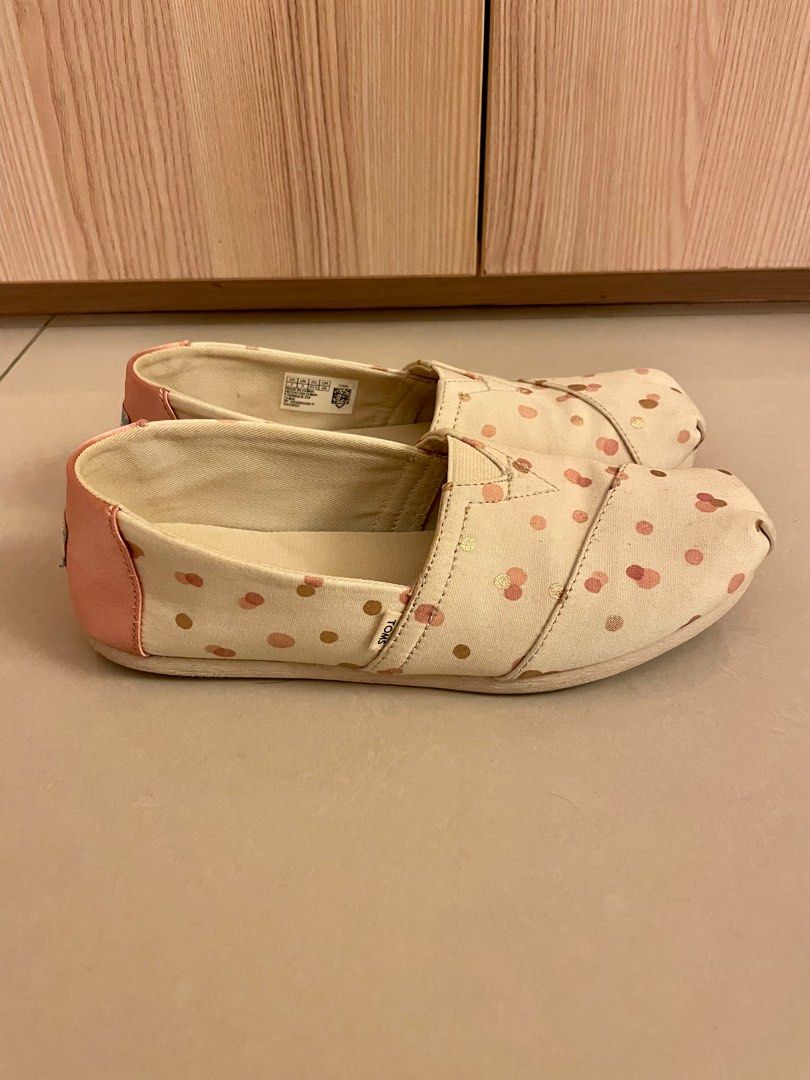 Toms pale blush new arrivals metallic dots