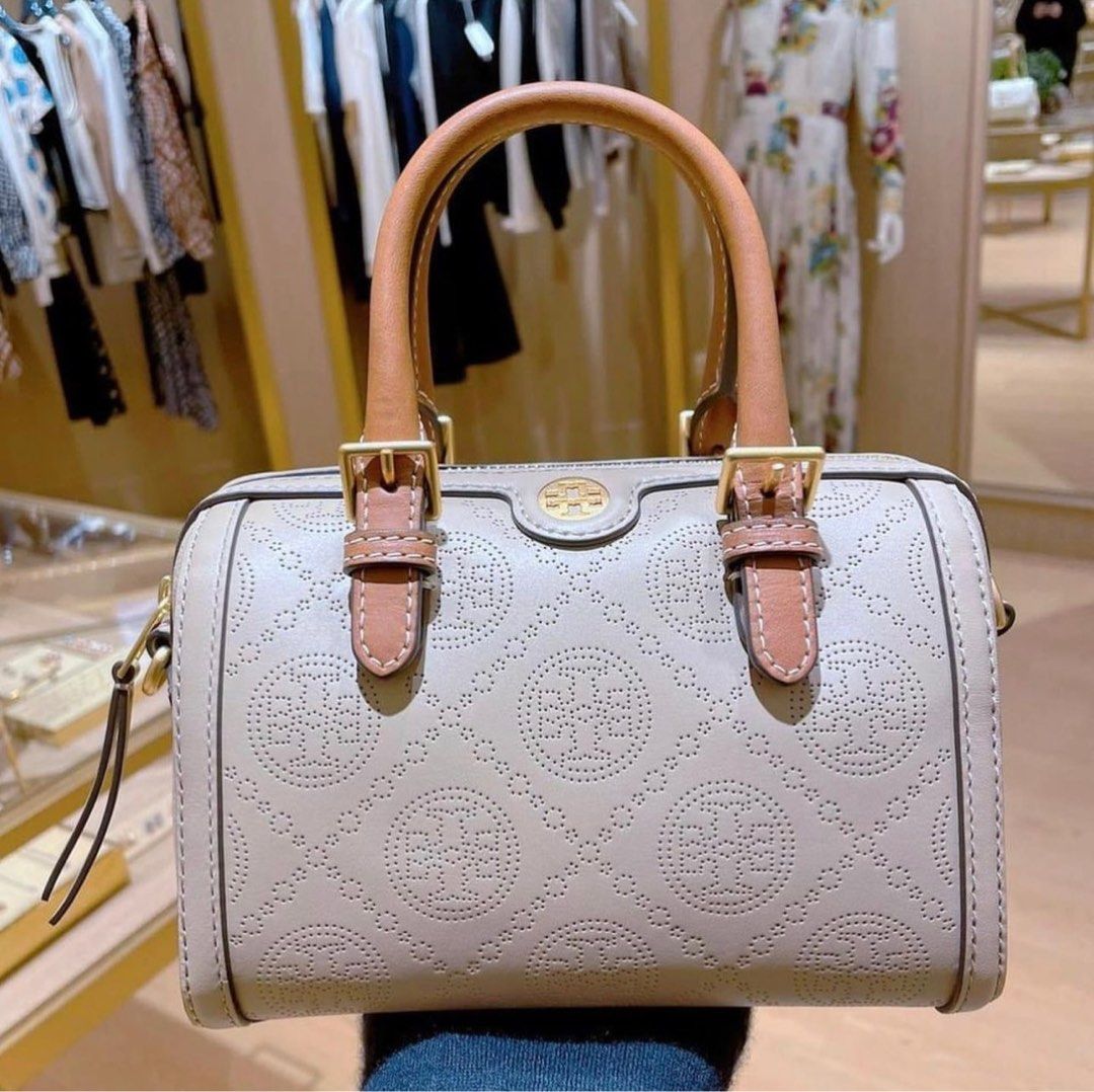 Tory Burch T Monogram Jacquard Barrel Shoulder Bag, Women's Fashion, Bags &  Wallets, Shoulder Bags on Carousell