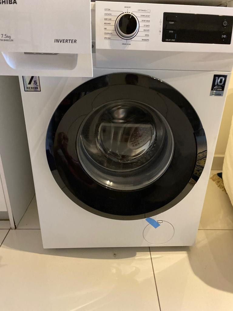 Toshiba front load washing machine, TV & Home Appliances, Washing