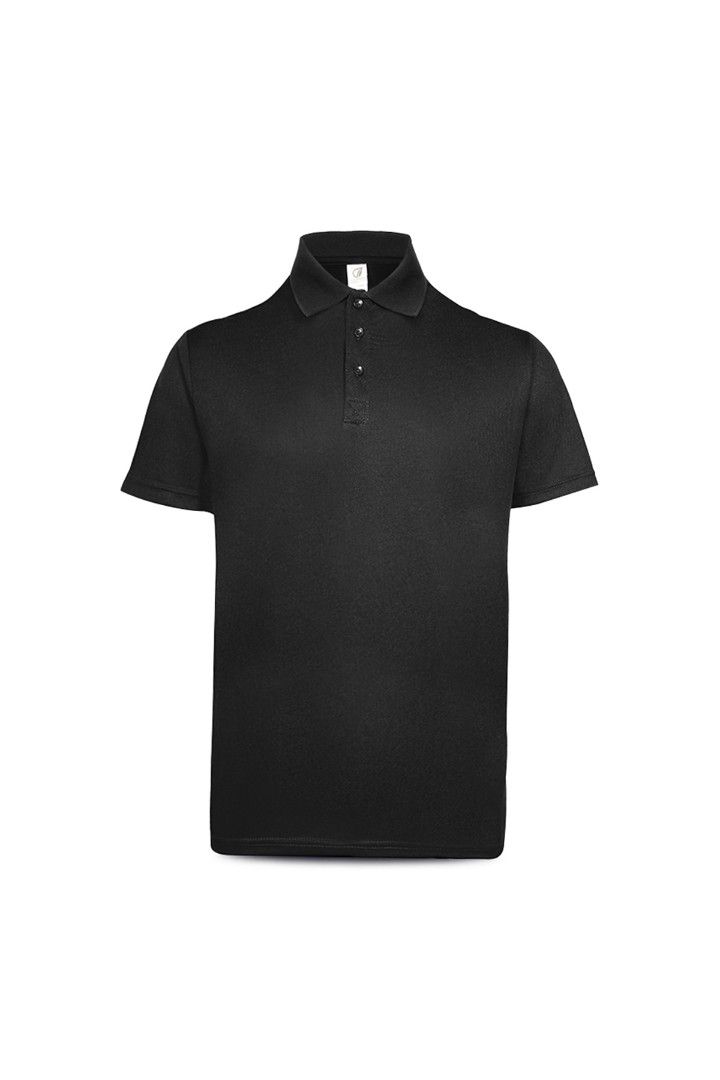 black performance polo