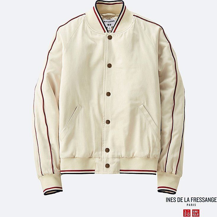 Uniqlo satin bomber jacket on sale